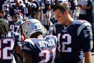 Tom Brady and Malcolm Butler - Jacksonville Jaguars v New England Patriots